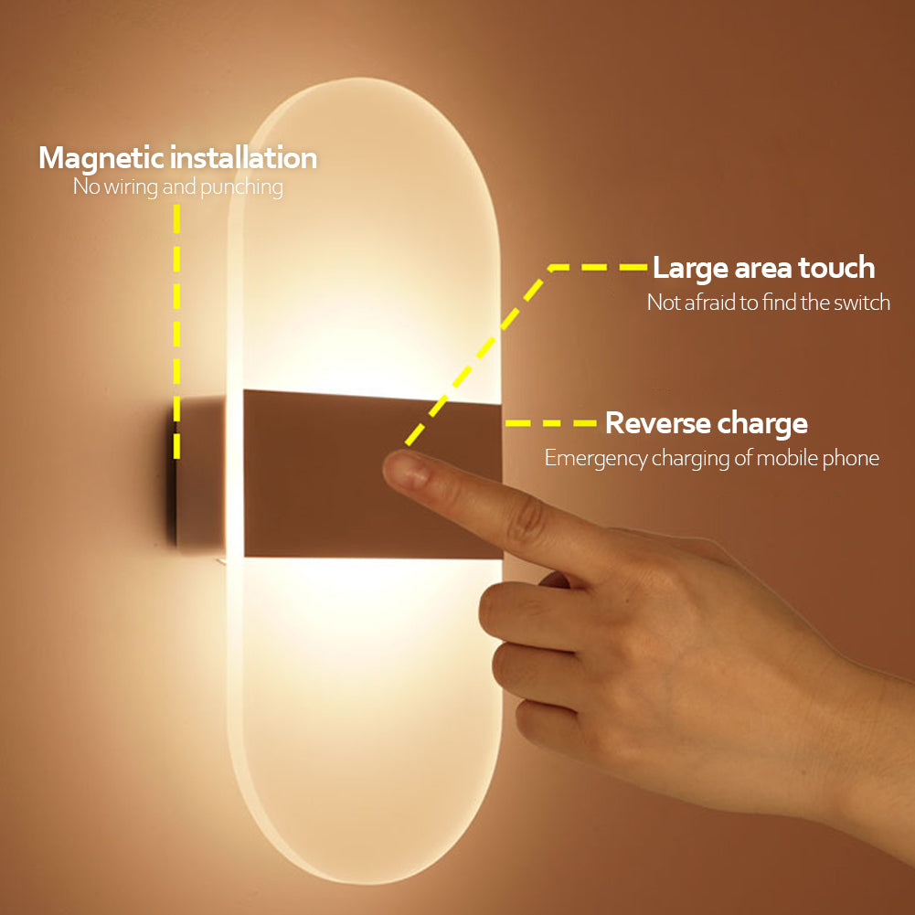 Indoor Sensing USB  Charging Wall Lamp